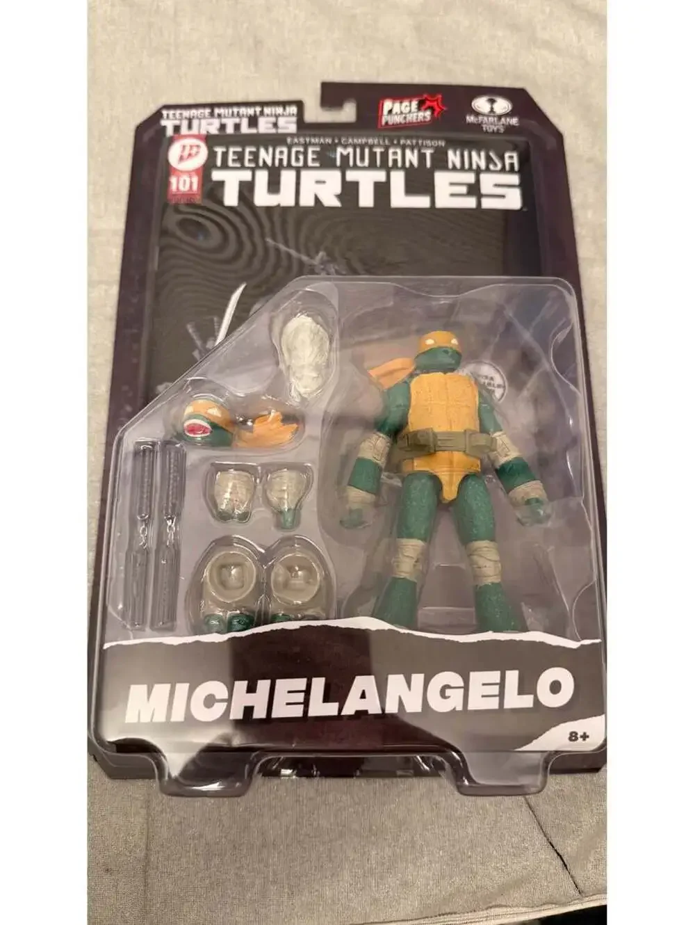 McFarlane Teenage Mutant Ninja Turtles Page Punchers Figures Full-Set Bundle IDW